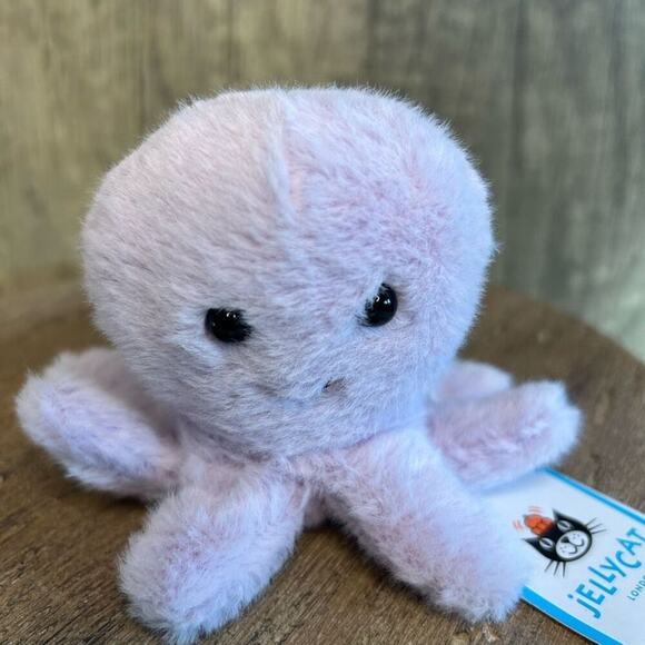 Jellycat Fluffy Octopus Jellycat Sea Collectible NEW FAST Ship - Picture 2 of 5